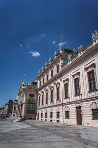 Low angle view of historical building against sky