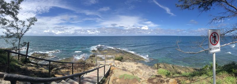 Scenic view of sea against sky