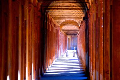 Sunlight falling in empty archway