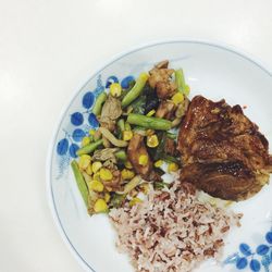 Close-up of food in plate