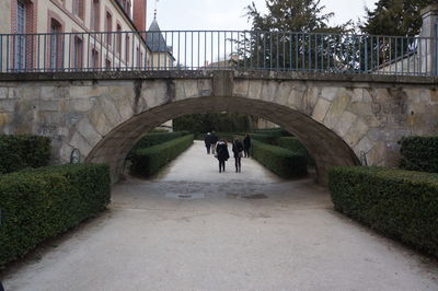 Bridge over street in city