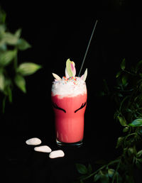 Close-up of drink in glass