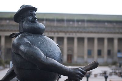 Low angle view of statue