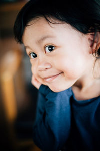 Portrait of cute boy smiling