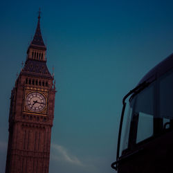 Low angle view of clock tower