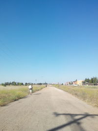 Country road along landscape