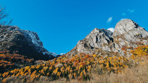Italian alps in the autumn.
