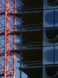 Low angle view of building at construction site