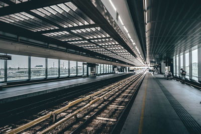 Railroad station platform