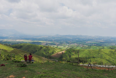 Scenic view of landscape against sky