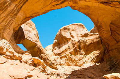 View of rock formations