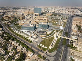 High angle view of cityscape