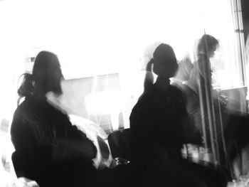 Close-up of woman in pond