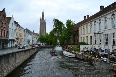 Boats in canal