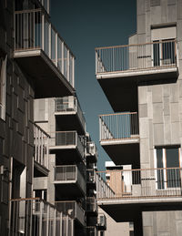 Low angle view of buildings against sky