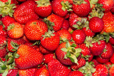 Full frame shot of strawberries