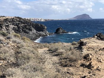 Scenic view of sea against sky