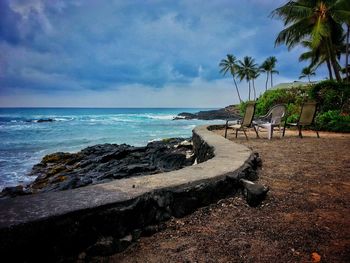 Scenic view of sea against sky