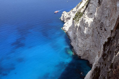 Rock formations in sea