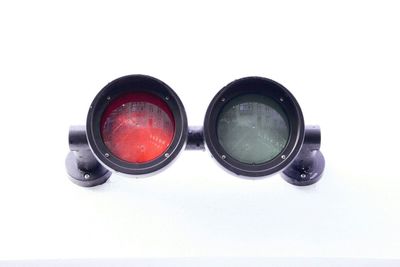 Close-up of over white background