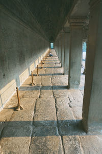 Empty corridor of building