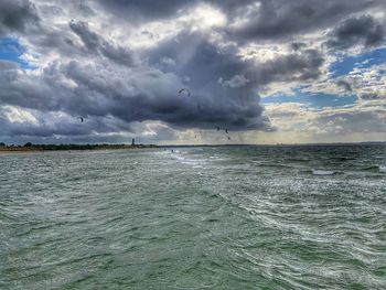 Scenic view of sea against sky