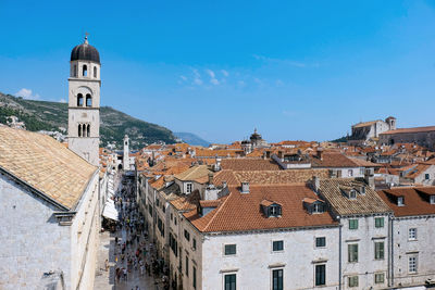 Dubrovnik old town. the walls of dubrovnik. unesco world heritage site.