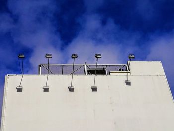 Low angle view of built structure against sky