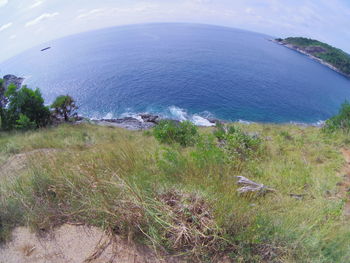 Scenic view of sea against sky