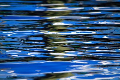 Full frame shot of rippled water in lake