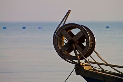 Close-up of cropped boat