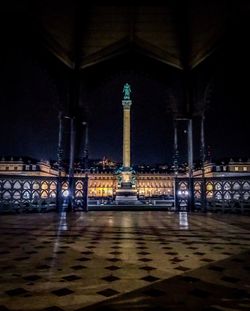 View of historical building at night