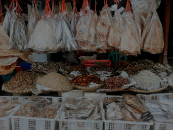 Various vegetables for sale in market