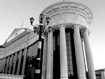 Low angle view of historical building