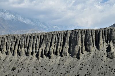 Rock formation, muktinath, nepal