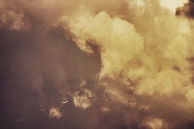 Low angle view of cloudy sky