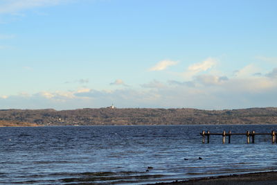 Scenic view of sea against sky