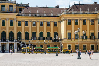 Vienna, austria, july 22, 2021.the rococo-style schönbrunn palace has been a unesco world heritage 
