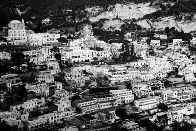 High angle view of cityscape