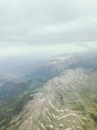 Aerial view of landscape against sky