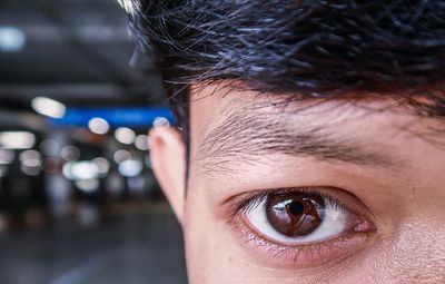 Close-up portrait of man