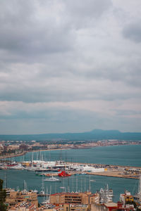 Palma de mallorca, spain, 4th of april 2022 - cityscape of mallorca with buildings and port