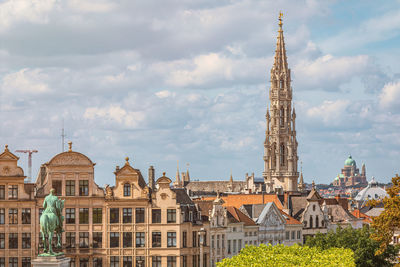 Buildings against sky in city