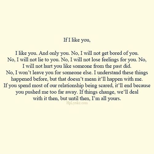 I like you ..