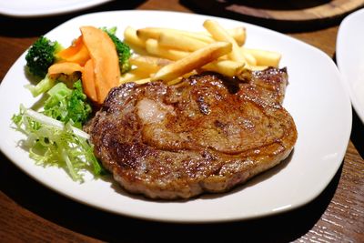 Close-up of food in plate