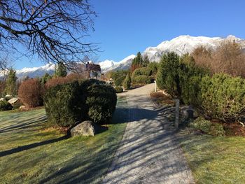 Scenic view of land against sky
