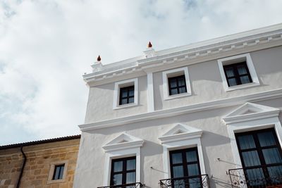 Low angle view of building against sky