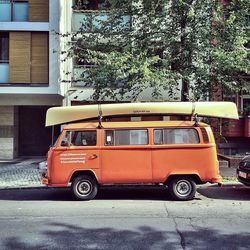 Cars parked in parking lot