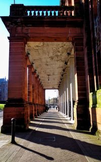 Corridor of historic building