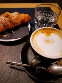 Close-up of coffee on table